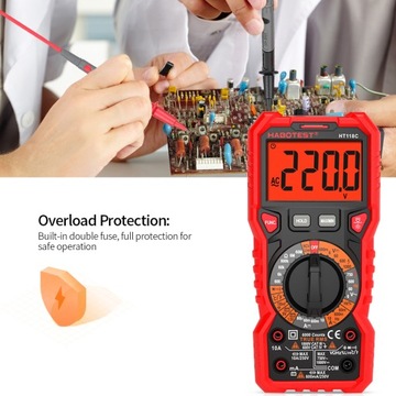 HABOTEST HT118C Цифровой мультиметр Ручной диапазон