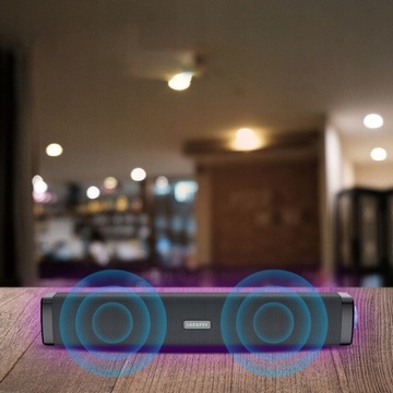 SOUNDBAR GŁOŚNIK KOMPUTEROWY LAPTOPA PC RGB USB