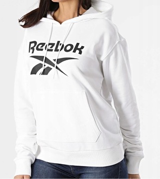 SPORTOWA BLUZA DAMSKA MŁODZIEŻOWA REEBOK Z KAPTUREM TRENINGOWA OLDSCHOOL