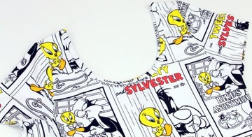 Looney Tunes Tweety Sylvester Sukienka Tunika r. M