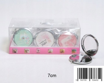 КАРМАННОЕ ЗЕРКАЛО ЛАМА АЛЬПАКА, РАЗНЫЕ ЦВЕТА