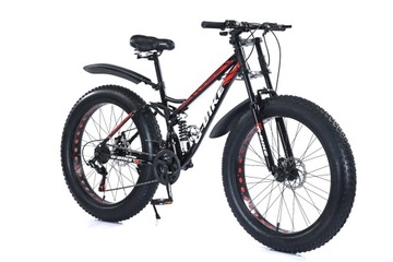 Велосипед 18 FAT BIKE 2 амортизатора 21 Шестерни SHIMANO Колесо 26