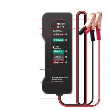 BATERIE BATERIA PRZENOŚNA WSKAŹNIK STANU BATERII ELEKTRYCZNY TESTER BATERII