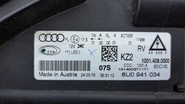 AUDI Q3 8U0 FACELIFT FULL LED SVĚTLO PŘEDNÍ