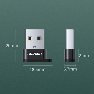 UGREEN АДАПТЕР USB C (гнездо) / USB (штекер) АДАПТЕР USB-A НА USB-C