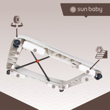 Интерактивные ходунки Grey Sun Baby с рулем
