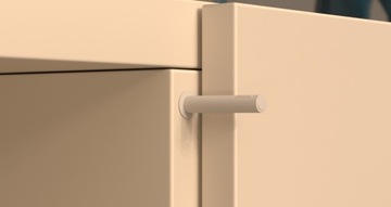 Защелка K-PUSH 37мм STRONG с бампером АНТРАЦИТ