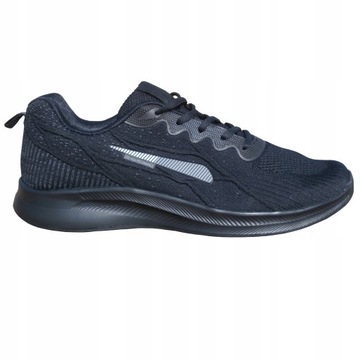 Buty męskie fitness oddychające lekkie czarne 42