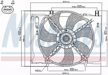 NISSENS 85290 VENTILÁTOR CHLAZENÍ MOTORU