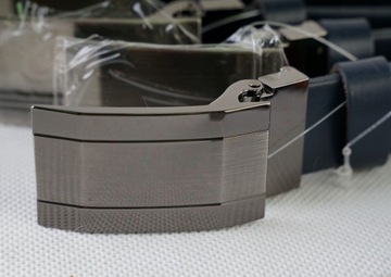 КОЖАНЫЙ РЕМЕНЬ ДЛЯ МАЛЬЧИКОВ на брюки, регулируемый, декоративная пряжка, черный 65