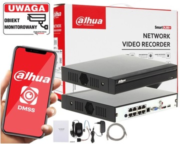 Rejestrator IP NVR4116HS-8P-4KS2 Dahua 8 Mpx 8xPoE