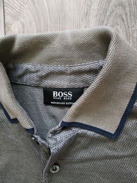 HUGO BOSS_ koszulka polo melanż__ idealna __S/M