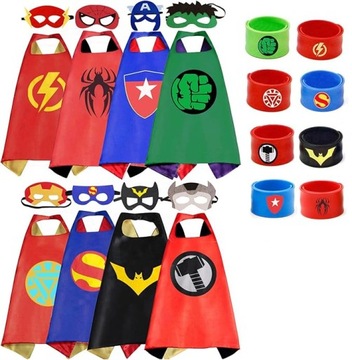 Przebranie dla dzieci, peleryna, maska, opaska BATMAN