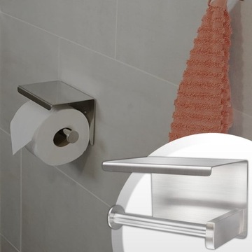 ДЕРЖАТЕЛЬ ДЛЯ ТУАЛЕТНОЙ БУМАГИ С ПОЛКОЙ ДЛЯ ТЕЛЕФОНА ХРОМИРОВАННАЯ ВЕШАЛКА LOFT WC