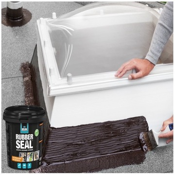 Жидкие резиновые уплотнители Водосточные желоба Дымоходы РЕЗИНОВОЕ УПЛОТНЕНИЕ + Лента BISON 10 м