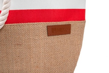 TORBA PLAŻOWA HEYO MIEJSKA SHOPPER NA PLAŻĘ PIKNIK ZAPINANA DUŻA