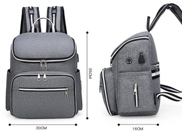 TORBA DO WÓZKA PLECAK PODRÓŻNY USB DLA MAMY