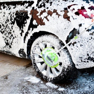 ЩЕТКА ДЛЯ МОЙКИ АВТОМОБИЛЯ С ТЕЛЕСКОПИЧЕСКИМ УДЛИНИТЕЛЕМ И СМЕННОЙ ШВАБКОЙ