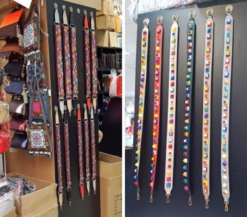 РЕМЕНЬ ДЛЯ СУМКИ AZTEC ЦВЕТНОЙ, 3D ПИРАМИДЫ БОХО