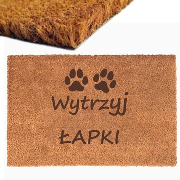 WYCIERACZKA POD DRZWI KOKOSOWA GRAWER 60x40 Wytrzyj łapki