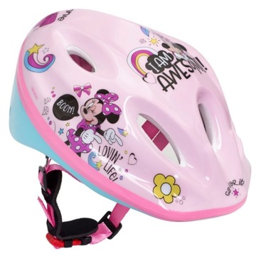 KASK SPORTOWY ROWEROWY REGULOWANY DLA DZIEWCZYNKI MYSZKA MINNIE 52-56