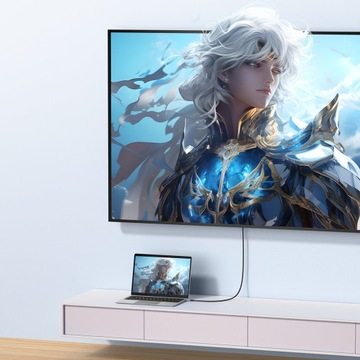 ОДНОНАПРАВЛЕННЫЙ КАБЕЛЬ BASEUS USB-C/DisplayPort 8K ПЛЕТЕНЫЙ КАБЕЛЬ 2 м