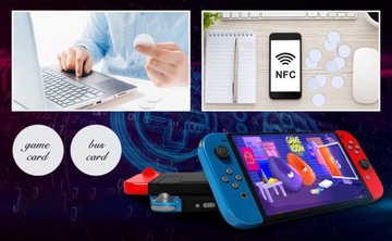 МАРКЕР ДЛЯ NFC-КАРТ ПУСТАЯ БИРКА С ЧИПАМИ NFC МОНЕТЫ NFC-КАРТА 50 ШТ.