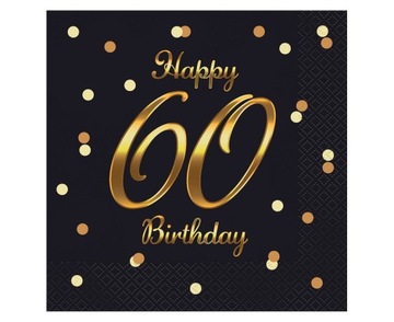 SERWETKI PAPIEROWE 60 HAPPY BIRTHDAY 33X33 20SZT