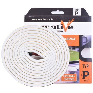 MOTIVE USZCZELKA SAMOPRZYLEPNA TYP P 6M BIAŁA