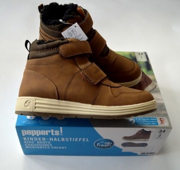 Обувь Осень Зима Высокая лодыжка 34 Стелька на липучке 22,5 см