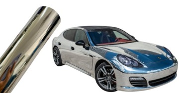 Fólie Crystal Pet Chrom Stříbrná 200 cm * 152 cm Chromovaná Automobilová Dýha