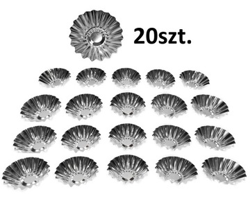 20 SZT FOREMKI BABECZKI MUFFINY 5 CM KARBOWANE SNB