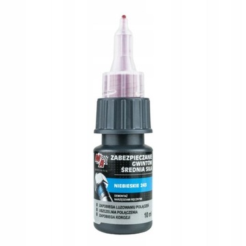 MA PROFESSIONAL - Klej do śrub MEDIUM 10ml Niebieski