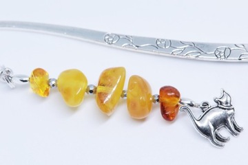 ЗАКЛАДКА кот котёнок ЯНТАРЬ уникальный