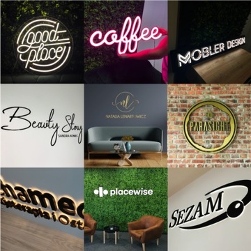 Логотип в виде буквы из плексигласа, золотое серебряное зеркало