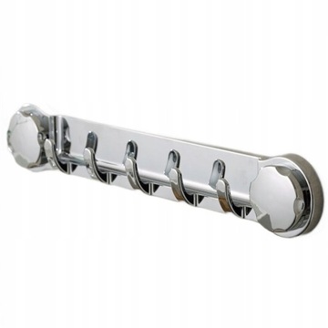 5 Hooks Suction Cup Wall Hanger Vacuum Rack ABS