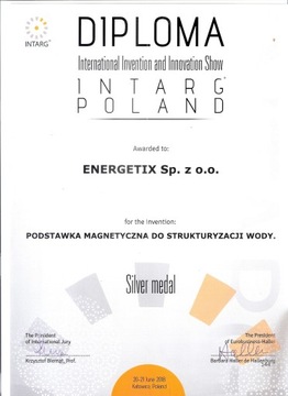 СТРУКТУРИЗАТОР ВОДЫ ENERGETIX ЖИВАЯ ВОДА МАГНИТНЫЙ СТЕНД