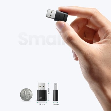 АДАПТЕР UGREEN BLUETOOTH 5.0 USB-A ЧЕРНЫЙ КАЧЕСТВЕННЫЙ + СТИЛУС