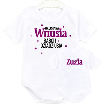 BODY kr rękaw UKOCHANA WNUSIA BABCI I DZIADKA r 68