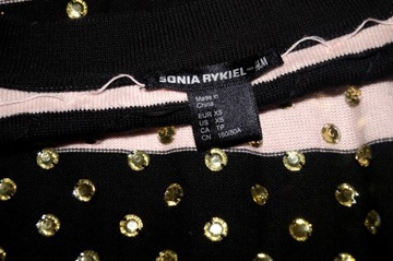 SONIA RYKIEL piękna z kryształkami NOWA 36