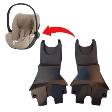 Адаптери для візка Roan BASS NEXT і крісел Maxi Cosi | Cybex | компл. чорний