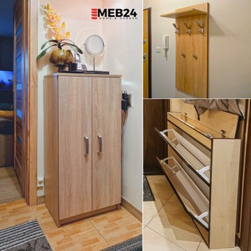 Обувница 170х90 для прихожей, 25 пар обуви.