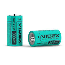 Аккумуляторная батарея 16340 VIDEX 800 мАч 3,7 В LI-ION