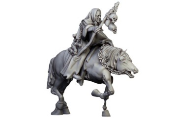 Necromancer on Horse - Highlands Miniatures