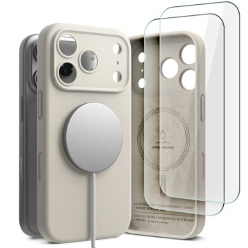 Pouzdro Ringke 2-PAK Sklo Magsafe Pro Iphone 17 Pro Max, Měkké Silikonové