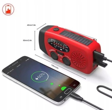 СОЛНЕЧНЫЙ ДИНАМО-РАДИО 3 в 1 С USB-ФОНАРЕМ
