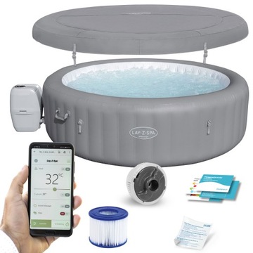 DMUCHANE SPA OGRODOWE 8-osobowe HYDROMASAŻ Bestway Grenada