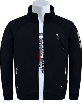 SUPER BLUZA MĘSKA FR/PS ROZPINANA XXL czar OKAZJA