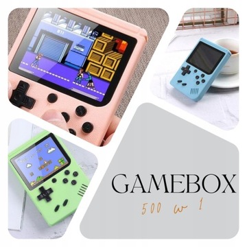 GAMEBOX PLUS 500 ИГР НА ВЫБОР ИЗ ПОРТАТИВНОЙ МИНИ-ИГРОВОЙ КОНСОЛИ с ЖК-дисплеем 1020 мАч
