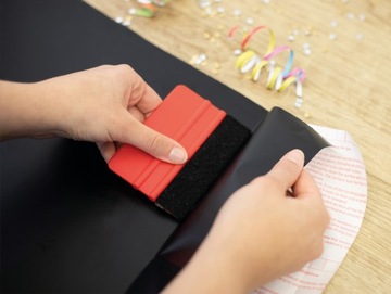 Декоративная мебельная шпоновая пленка MAT ЧЕРНОГО цвета для шкафов 67x50